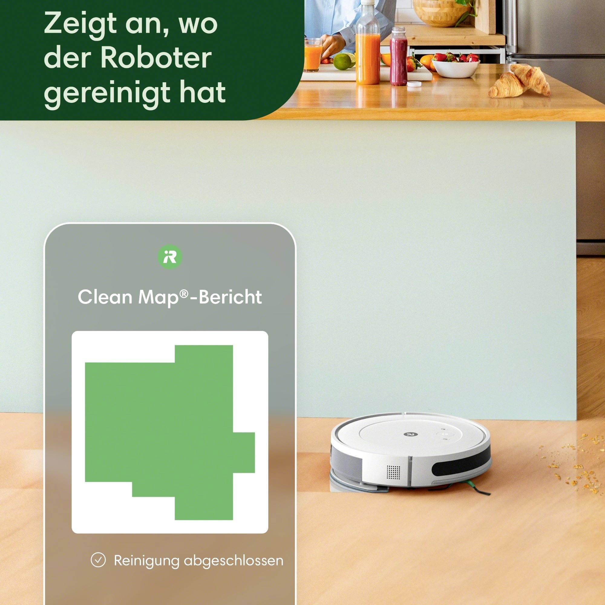 IRobot Combo Y0112 Saug-und Wischroboter Weiß App gesteuert, Sprachgesteuert, kompatibel mit Amazon