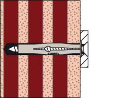 'Thermografie-Aufnahme' mit einem zentralen metallischen Objekt in einem rohrartigen Behälter, umgeben von rot-beige gestreiften Strukturen.