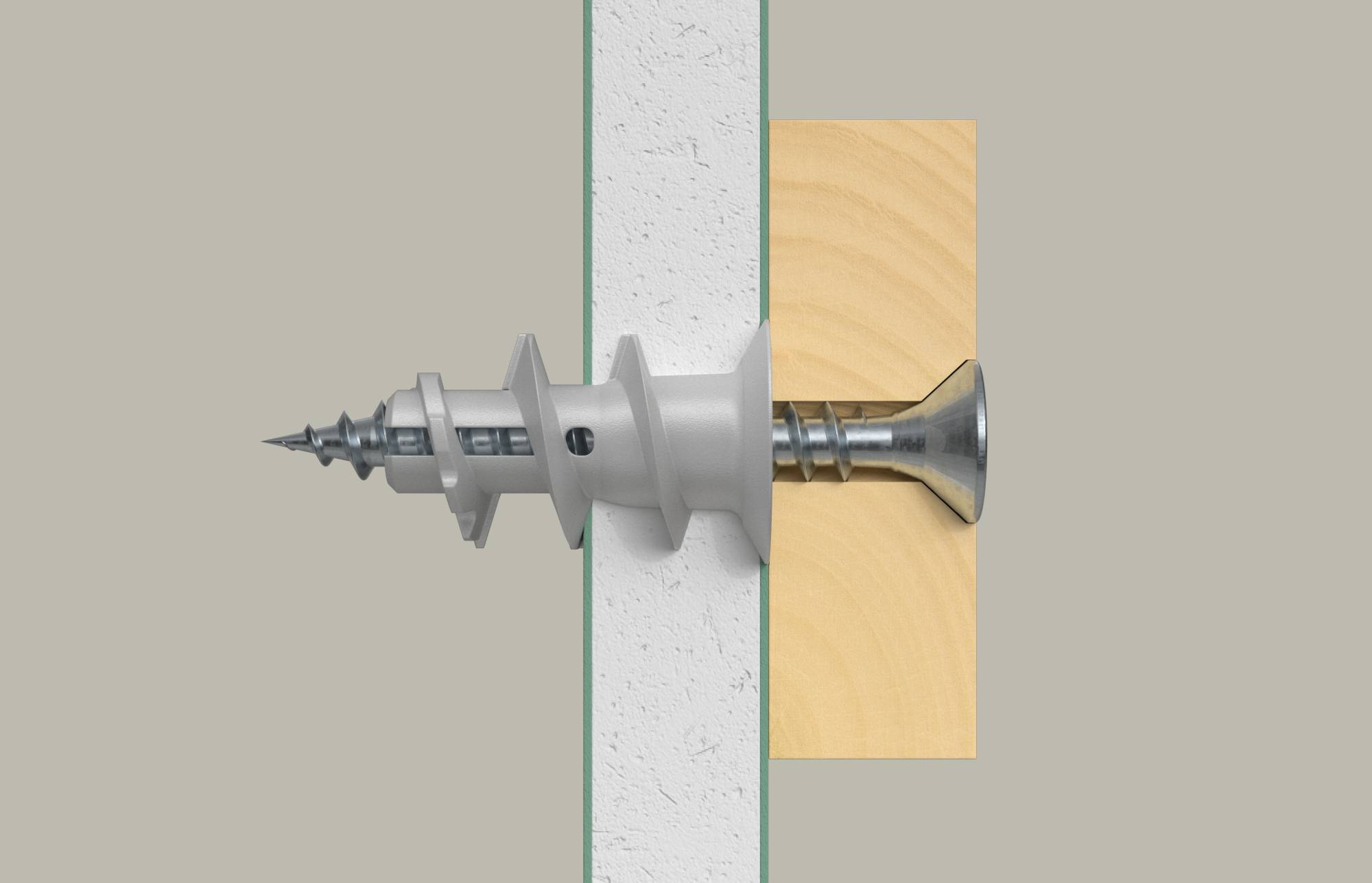 Fischer 045473 GK K NV Gipskartondübel 22mm 1 Set