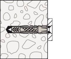 Fischer 090871 UX 10 x 60 R K NV Universaldübel 60mm 1 Set