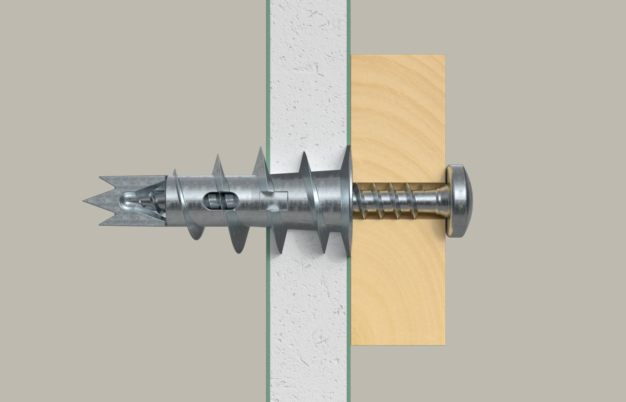 Fischer 090917 GKM S K NV Gipskartondübel 31mm 1 Set