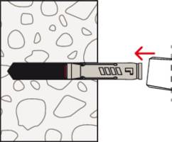 Schema eines Werkzeugs, das entlang einer unregelmäßigen Oberfläche führt. Ein Pfeil zeigt die Bewegungsrichtung nach rechts.