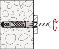 Fischer 094621 UX 8 x 50 R RH K NV Universaldübel 50mm 1 Set