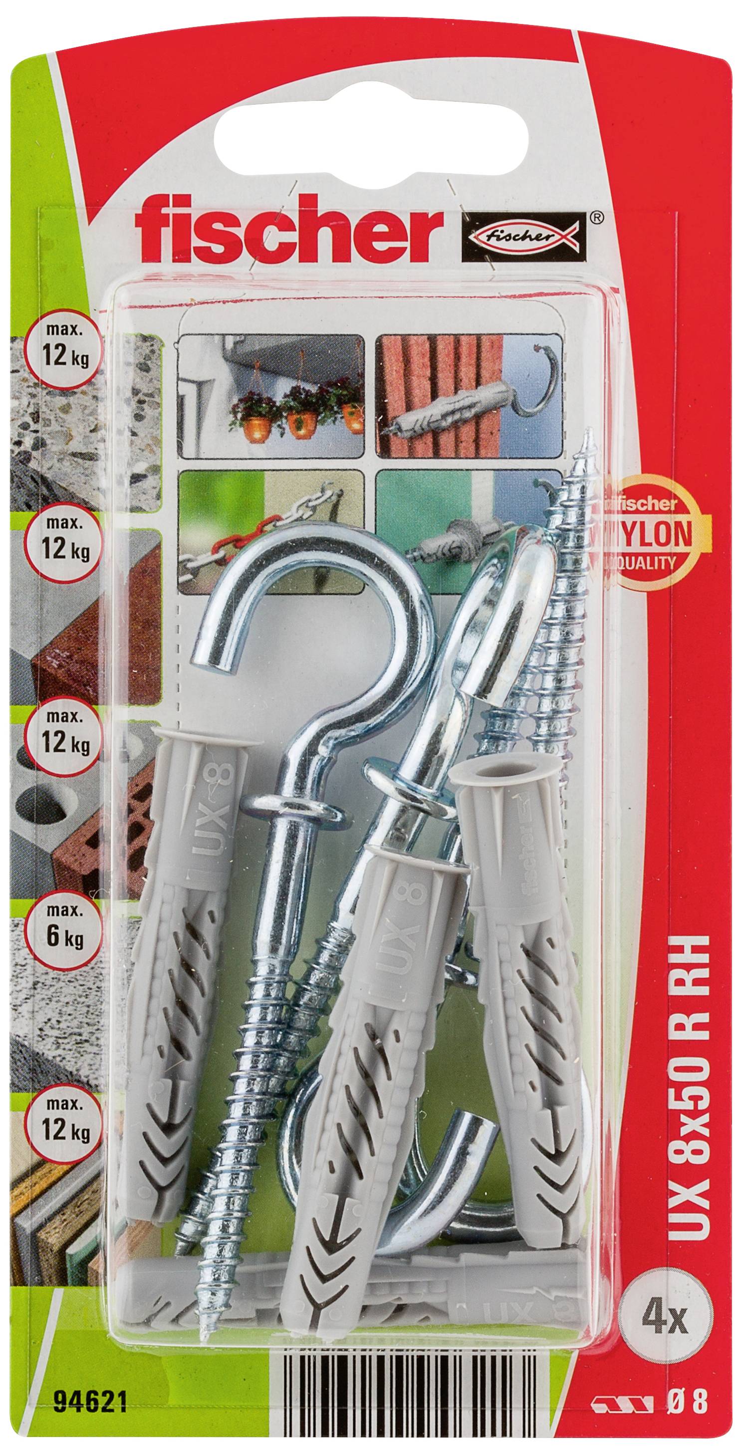 Fischer 094621 UX 8 x 50 R RH K NV Universaldübel 50mm 1 Set