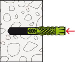 Fischer 532702 UX Green 6 x 35 R K NV Universaldübel 35mm 6mm 1 Set