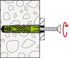 Fischer 532702 UX Green 6 x 35 R K NV Universaldübel 35mm 6mm 1 Set