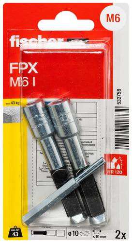 Fischer 532758 FPX M6 I K NV Porenbetonanker 1 Set