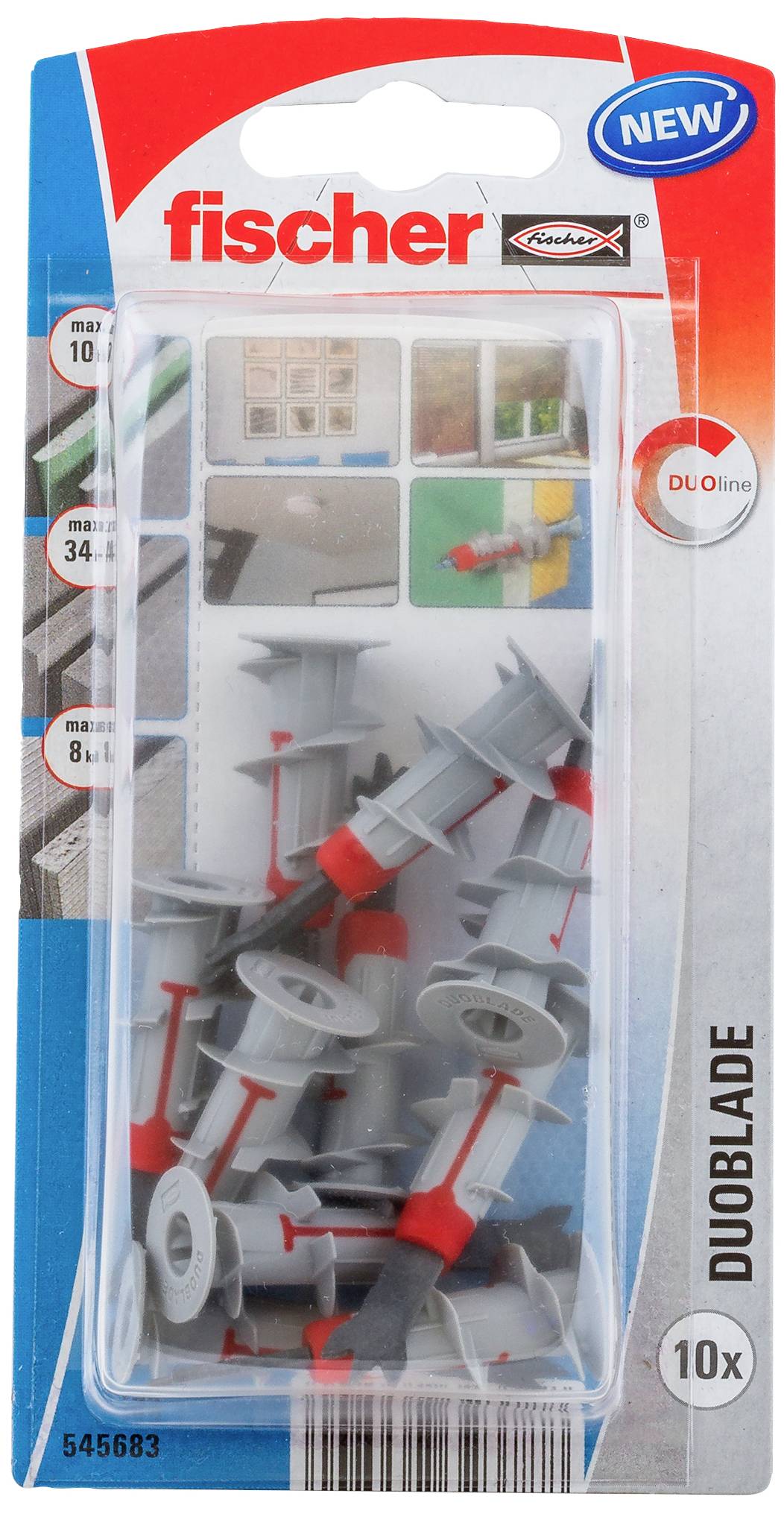 Fischer 545683 DuoBlade K NV Gipskartondübel 44mm 1 Set