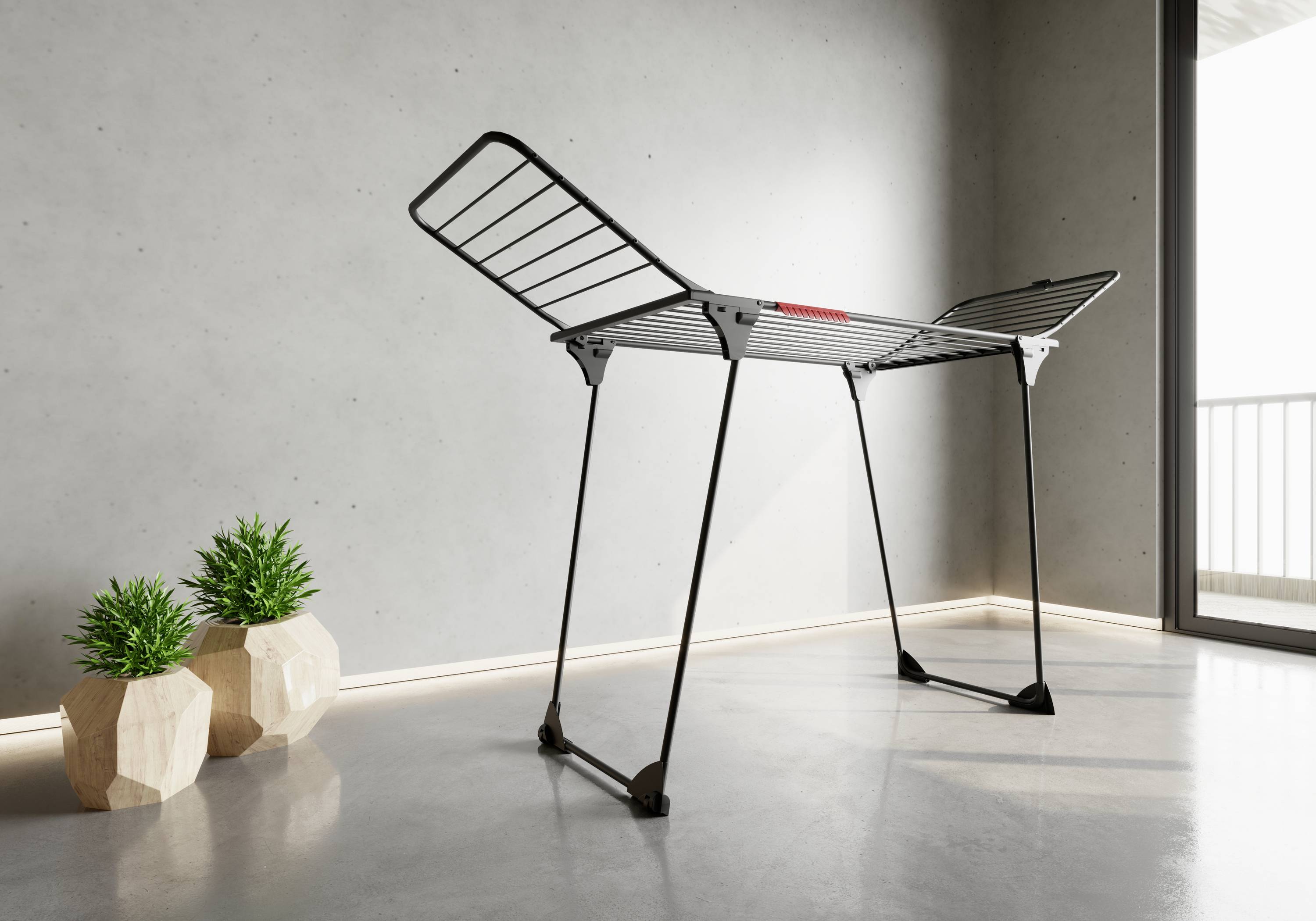 Vileda Wäscheständer KING Ultimate Black Edition Trockenfläche: 20 m Schwarz 1 St. 174097