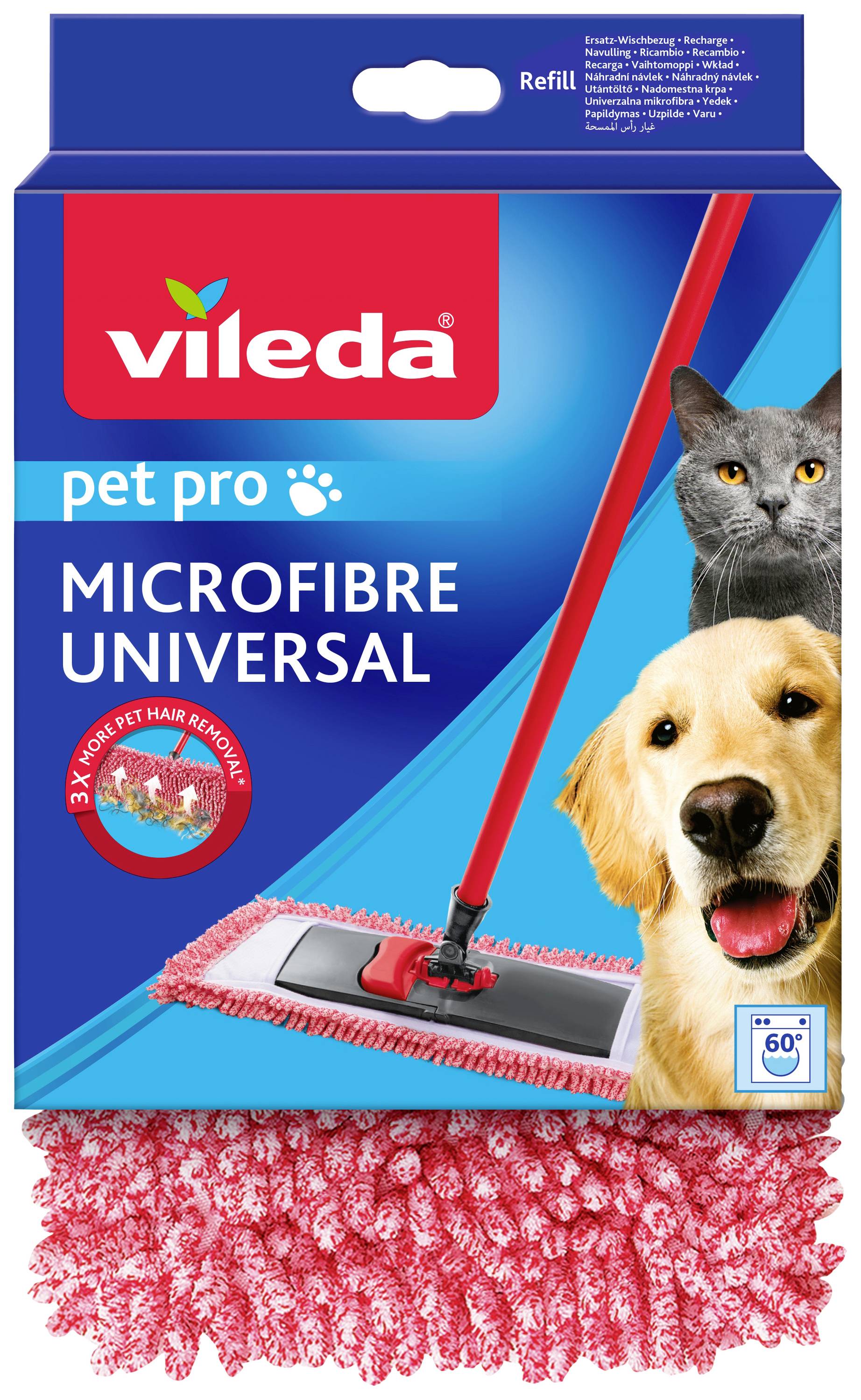Vileda 132156 Pet Pro Microfibre Universal Wischbezug 1 St.