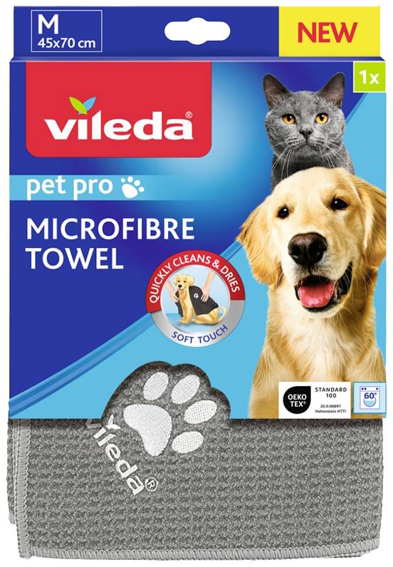 Vileda Pet Pro Microfibre Towel M Tierhandtuch 1 St.