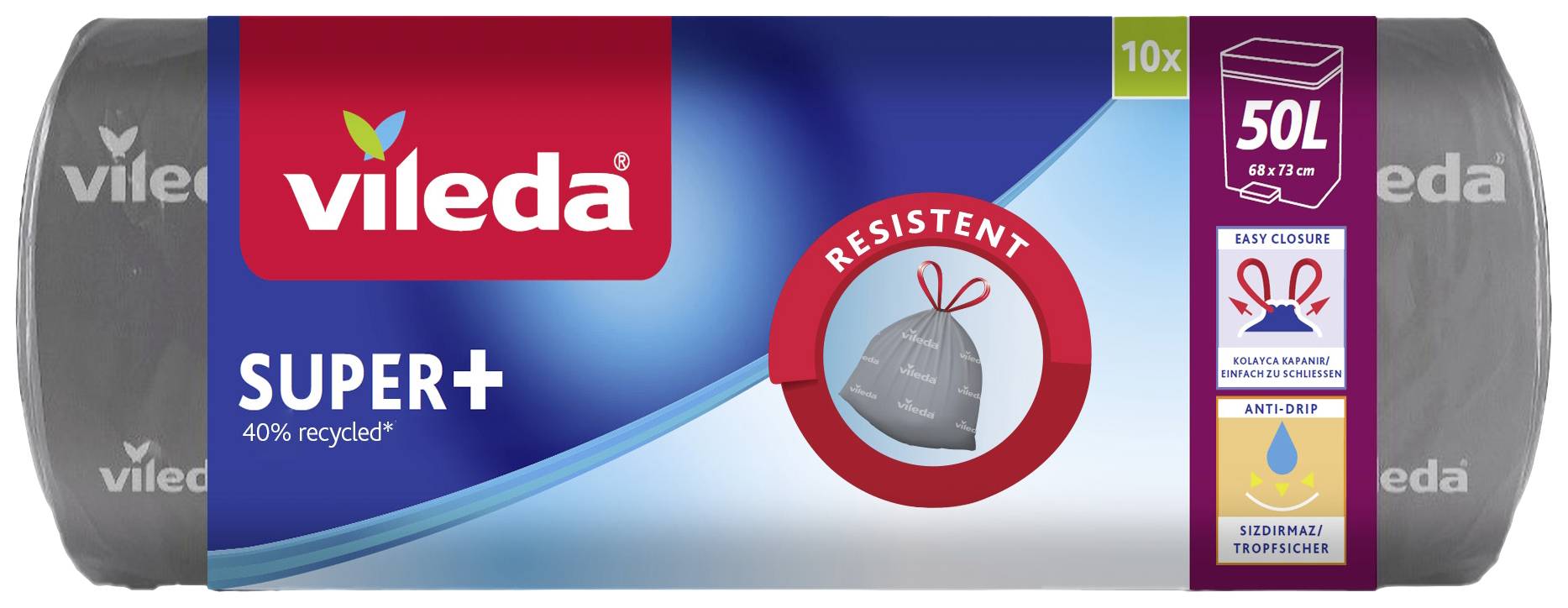 Vileda SUPER+ 50L 171971 Müllsack 50l 10St.