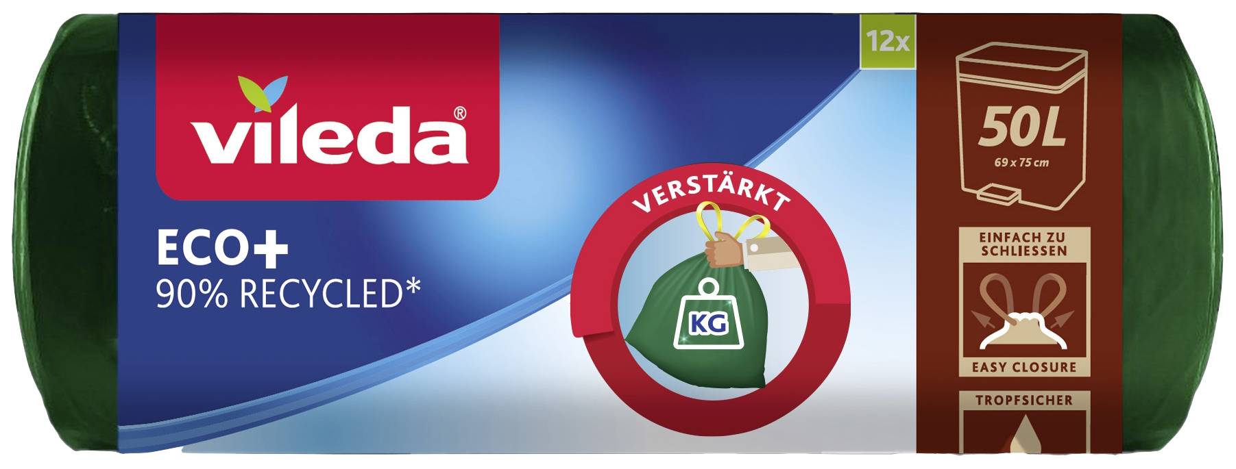 Vileda ECO+ 50L 172187 Müllsack 50 l 12 St.
