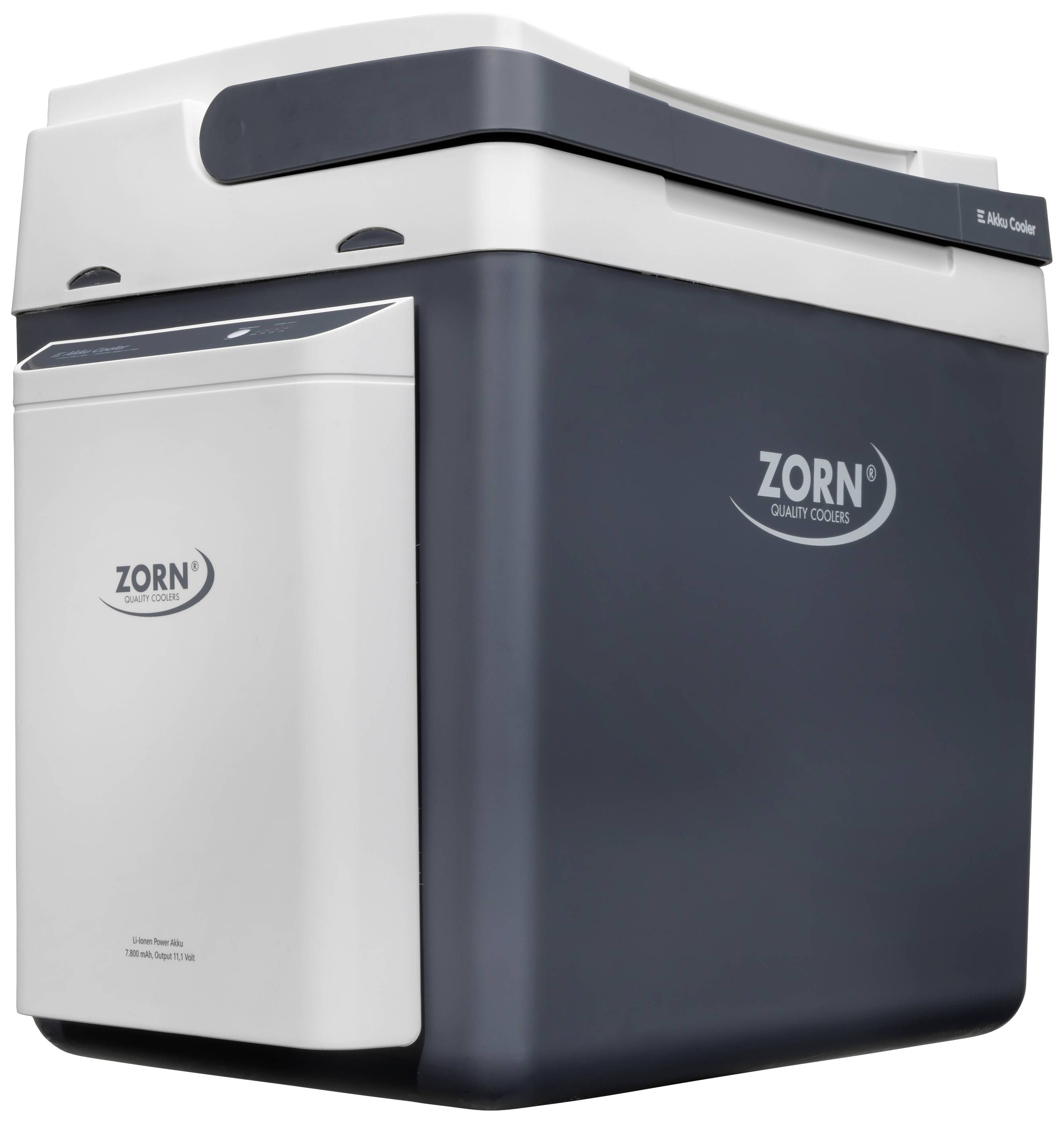 ZORN Cooler Z 26 LNP 7,8Ah Akku-Kühlbox & Heizbox EEK: D (A - G) Thermoelektrisch 12 V, 230V DC/AC Schwarz/Weiß 25l max. 20°C