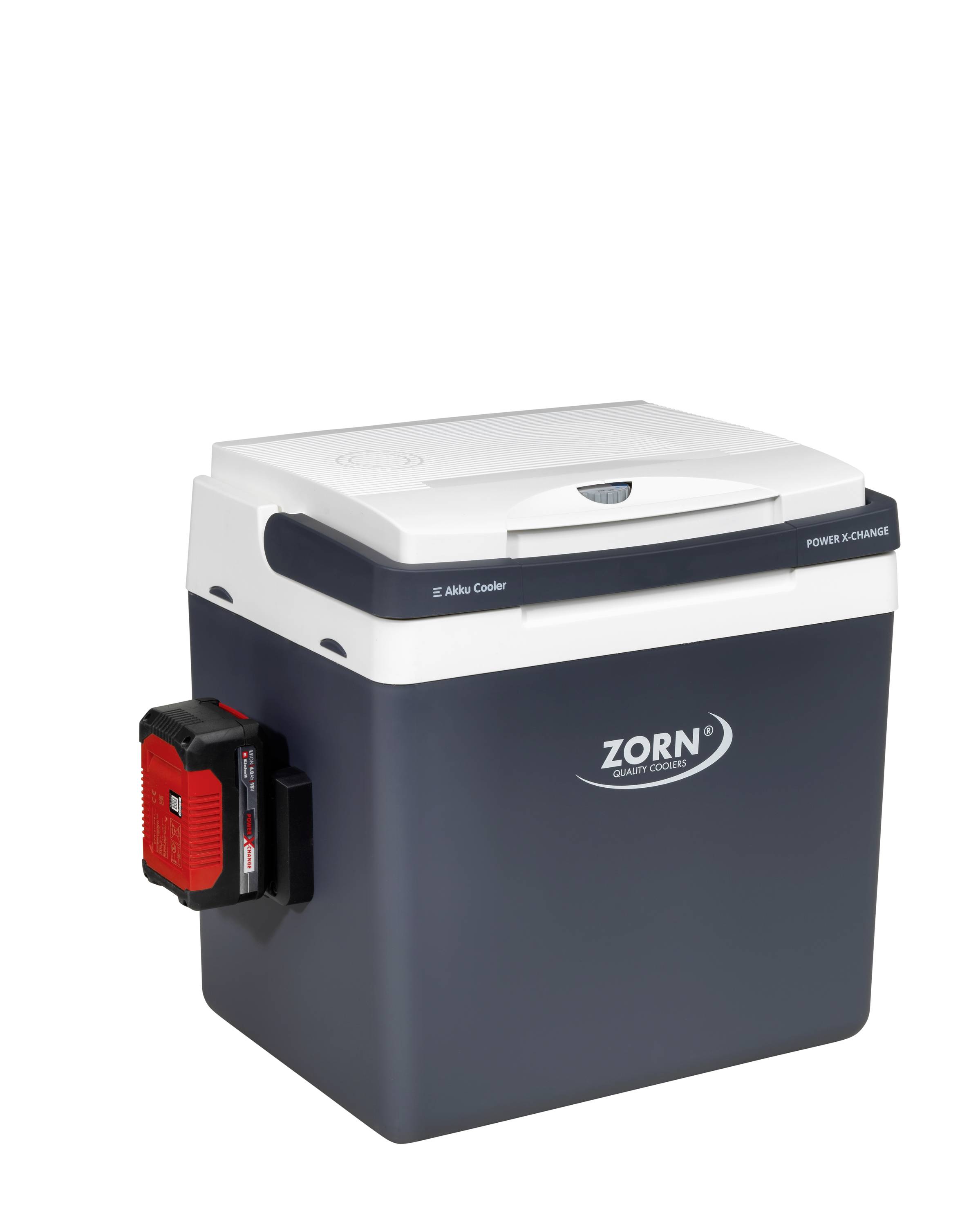ZORN Z 26 DC PX 12/24V Akku-Kühlbox Thermoelektrisch 12 V, 18 V, 24V Grau 25l Kühlfunktion: Delta T: bis zu 17°C unter
