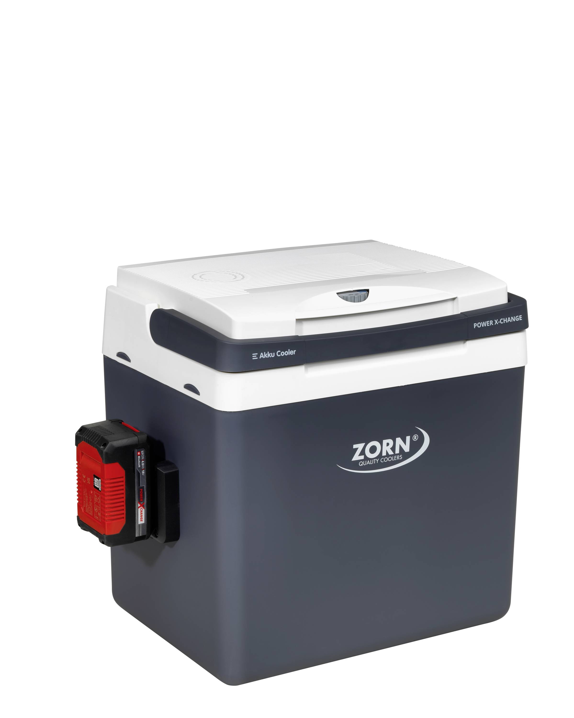 ZORN Z 26 DC PX 12/24V Akku-Kühlbox Thermoelektrisch 12 V, 18 V, 24V Grau 25l Kühlfunktion: Delta T: bis zu 17°C unter
