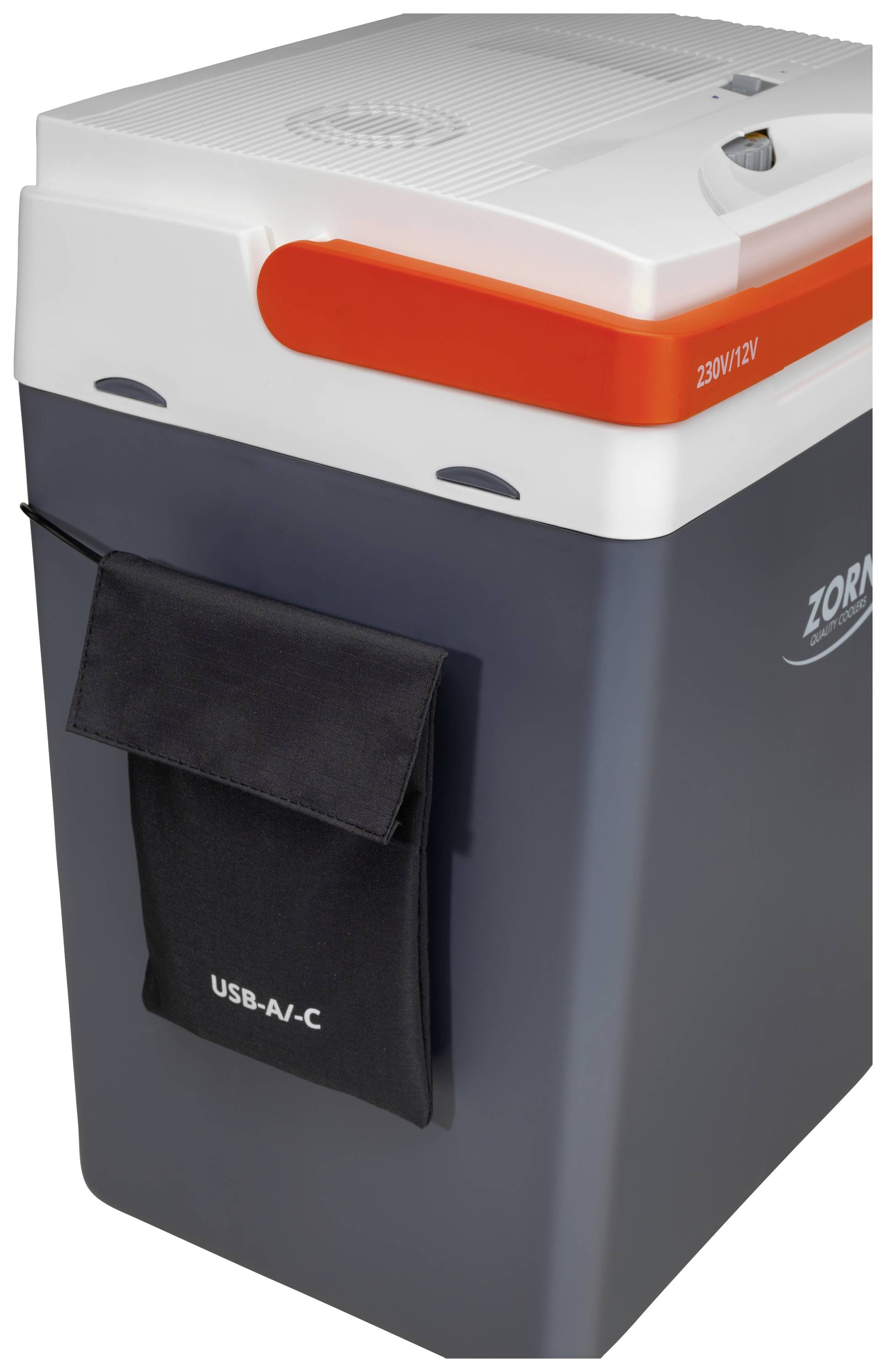 ZORN Z 26 LNE Kühlbox & Heizbox EEK: E (A - G) Thermoelektrisch 12 V, 230 V/AC Weiß/Schwarz, Orange 25 l -17 °C