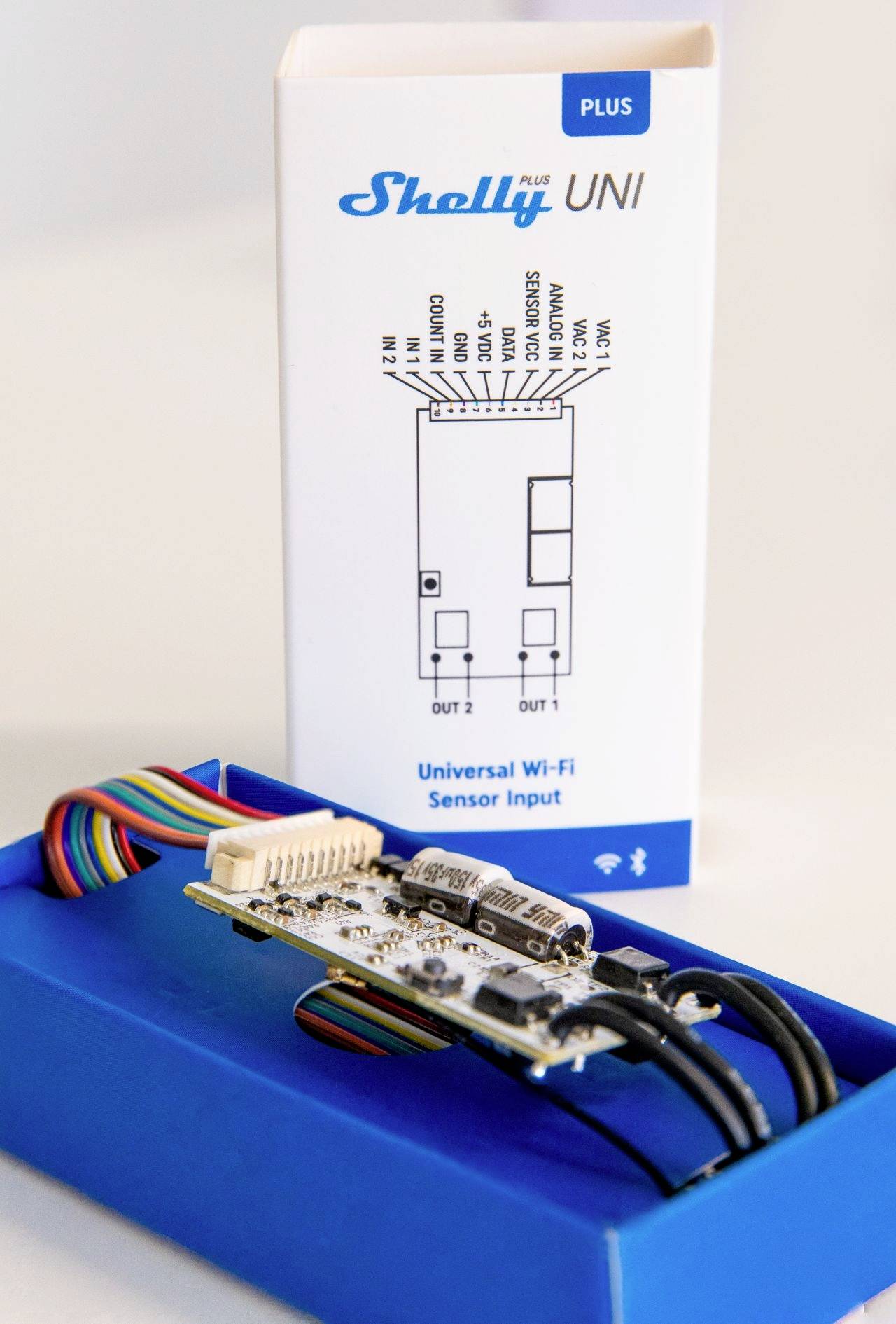 Shelly Plus Uni Universalmodul Wi-Fi, Bluetooth