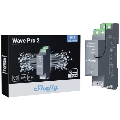 Shelly Qubino Wave PRO 2 Hutschienenrelais Z-Wave Shelly Qubino Wave PRO 2 Hutschienenrelais Z-Wave