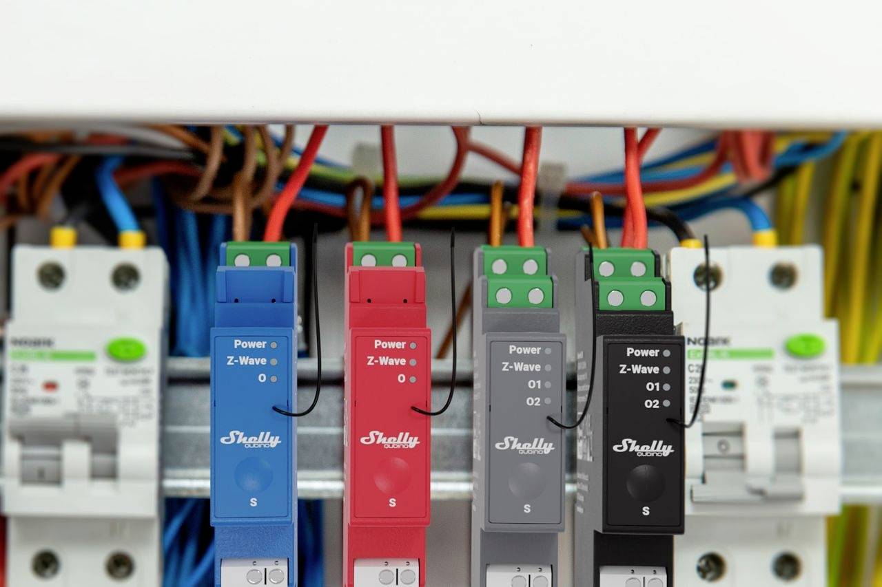 Shelly Shelly Qubino Wave PRO 2PM Hutschienenrelais Z-Wave