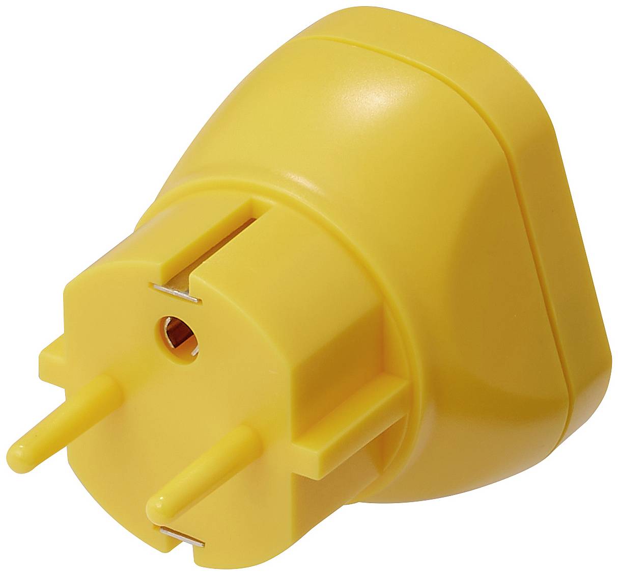 TRU COMPONENTS TC-12277204 Erdungsstecker 2x Bananenbuchsen 4 mm, 1x Druckknopfanschluss 10mm 1St.