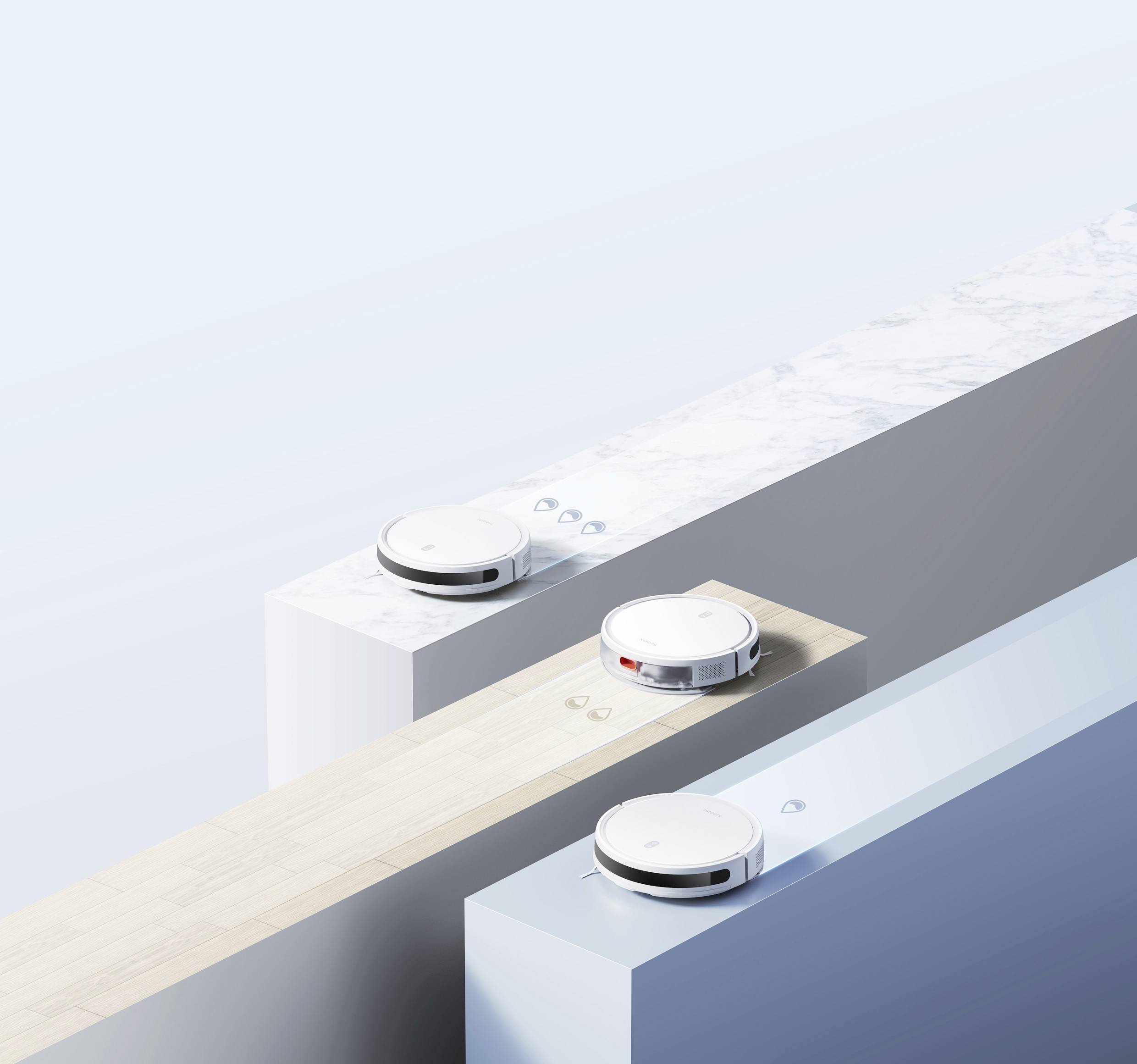 Xiaomi Robot Vaccum E10 Saug-und Wischroboter Weiß App gesteuert, Beutellos, mit Wischfunktion