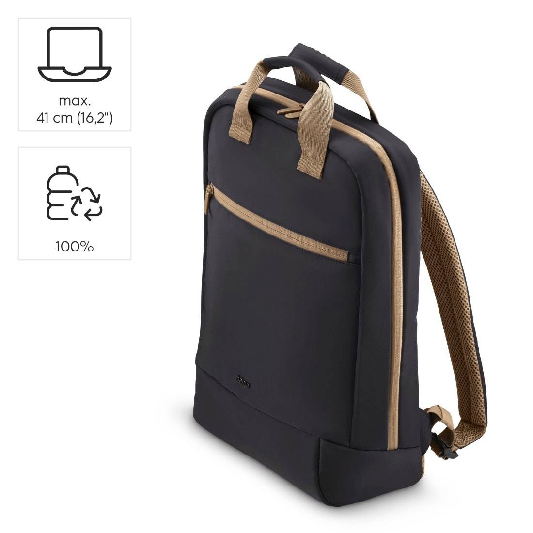 Hama Notebook Rucksack Ultra Lightweight Passend für maximal: 41,1cm (16,2") Schwarz