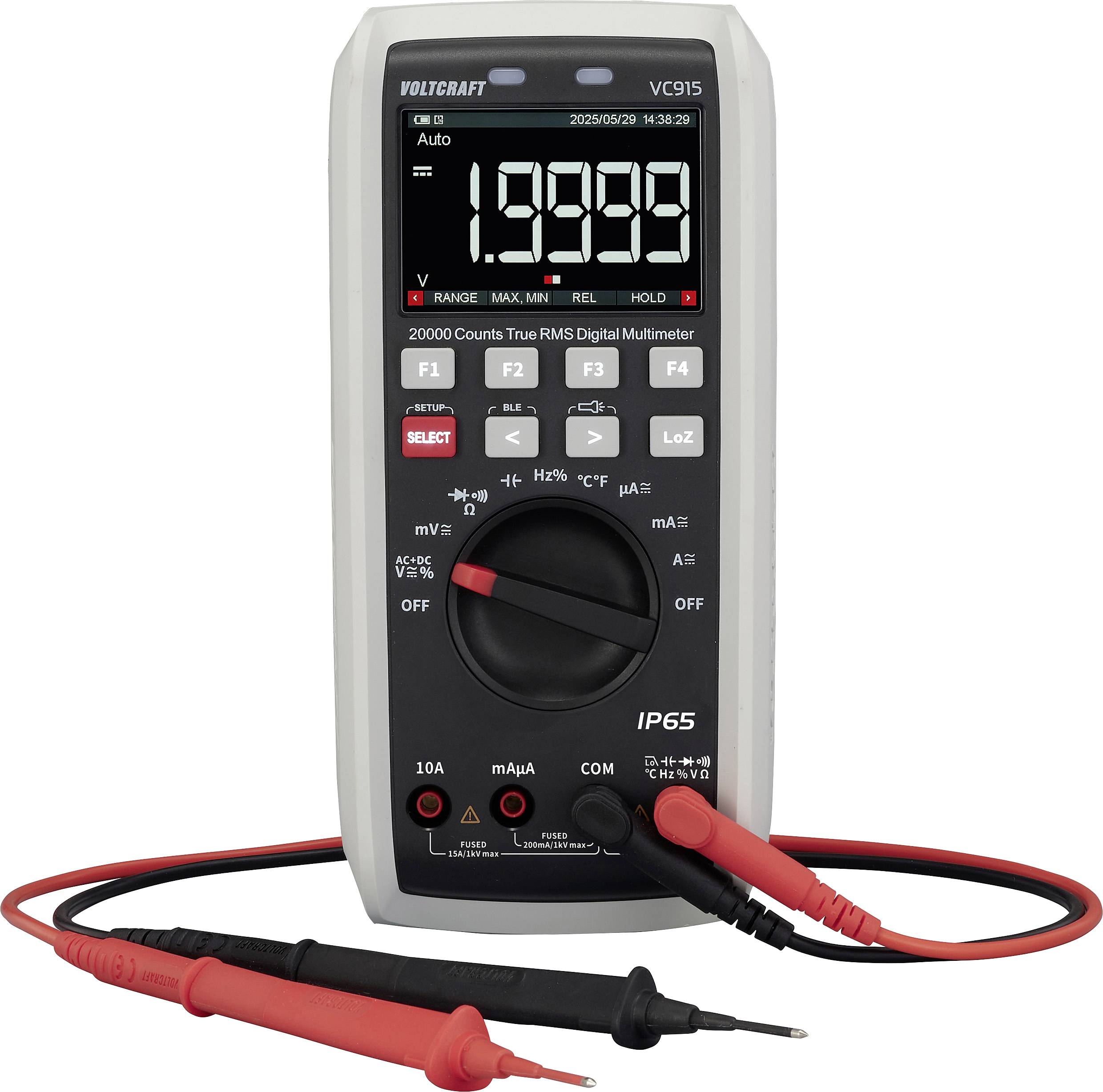 VOLTCRAFT VC915 Hand-Multimeter kalibriert (ISO) digital CAT III 1000 V, CAT IV 1000V Anzeige (Counts): 20000