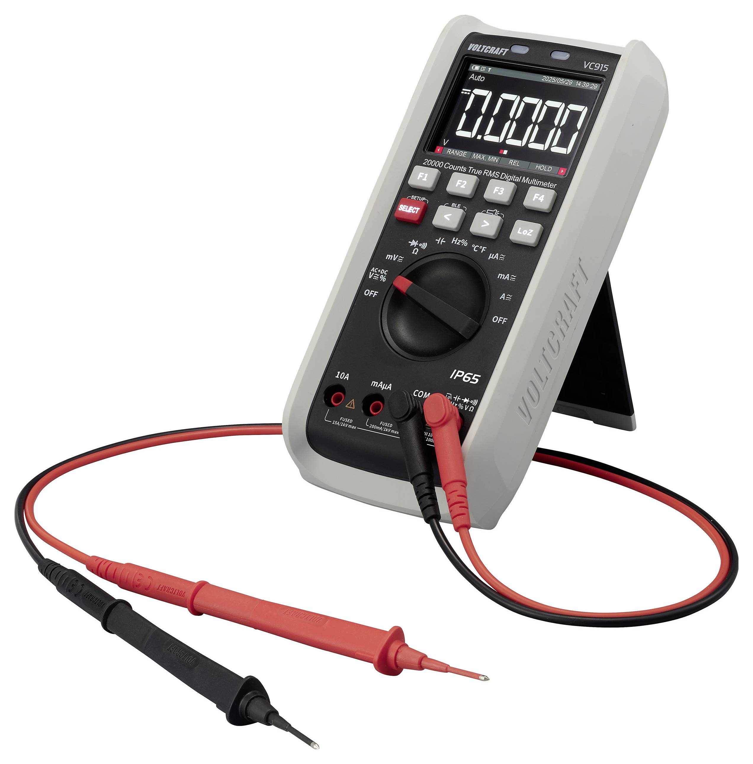 VOLTCRAFT VC915 Hand-Multimeter kalibriert (ISO) digital CAT III 1000 V, CAT IV 1000V Anzeige (Counts): 20000