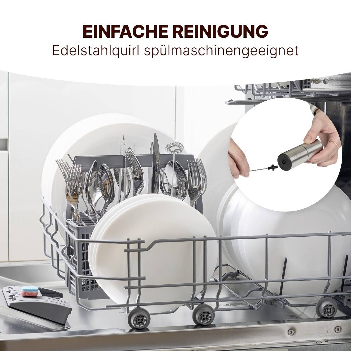 Profi Cook PC-MS 1273 Milchaufschäumer inox 501273 Milchaufschäumer Edelstahl