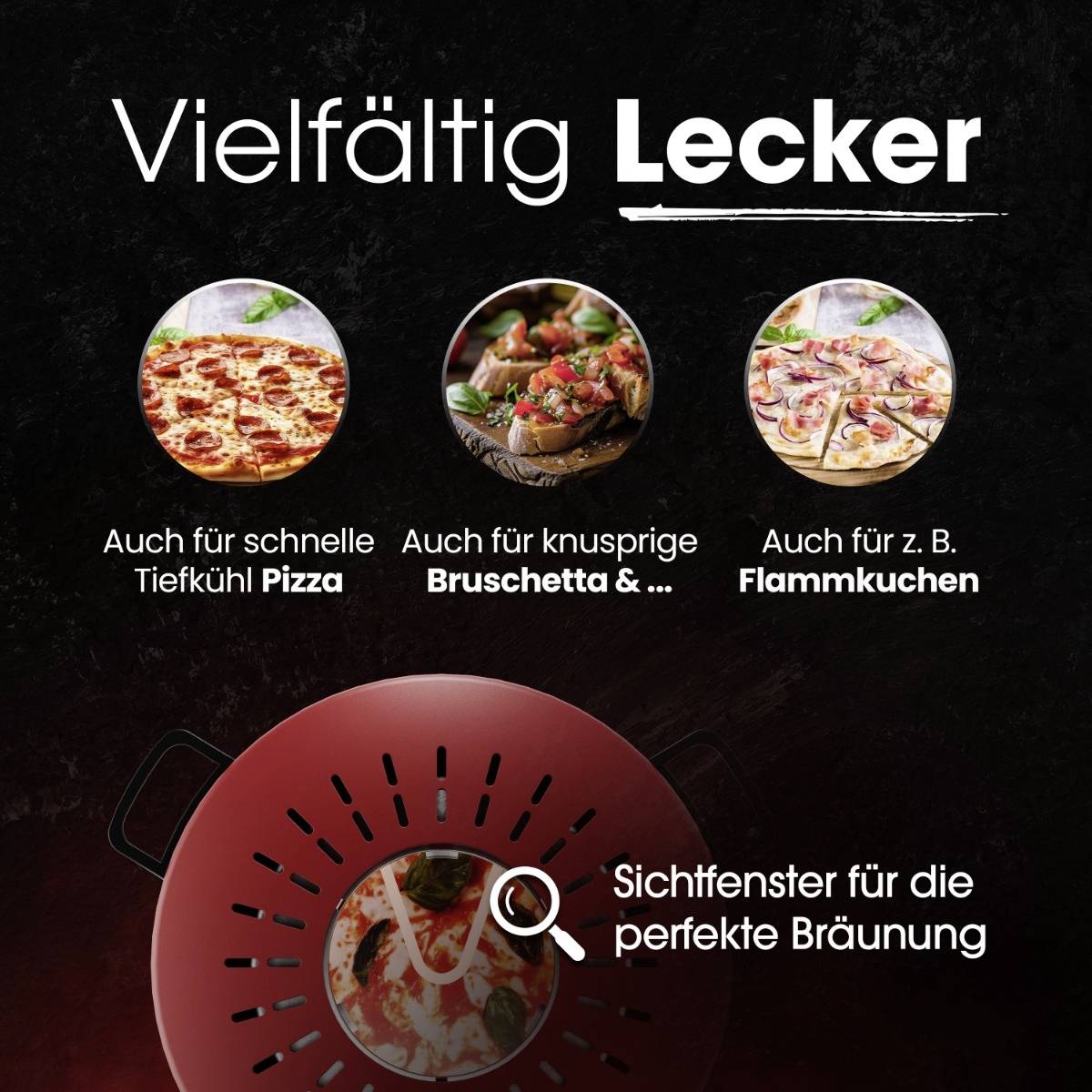 Clatronic PM 3787 Pizzamaker rot Pizzabäcker