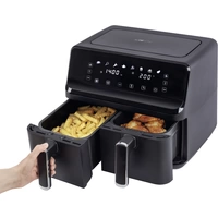 Clatronic Heißluft-Fritteuse Doppel 8L CTC FR 3804 H sw Clatronic Heißluft-Fritteuse Doppel 8L CTC FR 3804 H sw