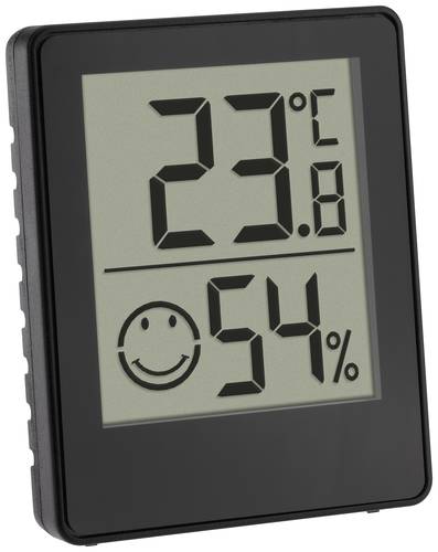 TFA Dostmann Digitales Thermo-Hygrometer Thermo-/Hygrometer Schwarz