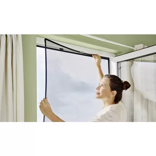 Tesa INSECT STOP CLIP-ON 55360-00001-00 Fliegengitter (B x H) 1.2m x 1.4m Anthrazit 1St. Tesa INSECT STOP CLIP-ON 55360-00001-00 Fliegengitter (B x H) 1.2m x 1.4m Anthrazit 1St.