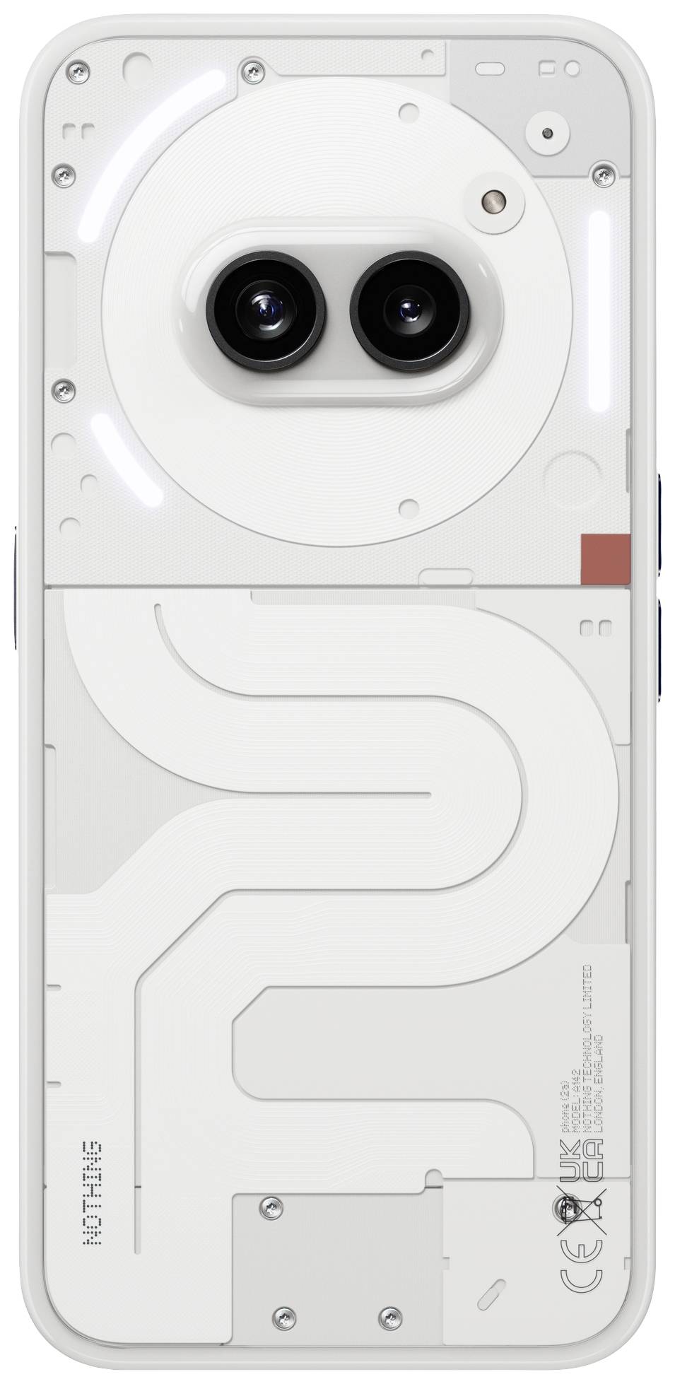 Nothing Phone (2a) 128 GB Weiß 17 cm (6.7 Zoll) Smartphone