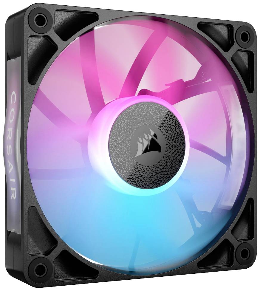 Corsair iCUE LINK RX120 RGB PC-Gehäuse-Lüfter Schwarz (B x H x T) 120 x 120 x 25 mm inkl. LED-Beleuchtung