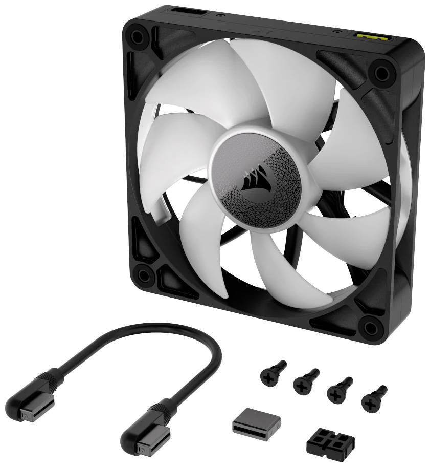 Corsair iCUE LINK RX140 RGB PC-Gehäuse-Lüfter Schwarz (B x H x T) 140 x 140 x 25mm inkl. LED-Beleuchtung
