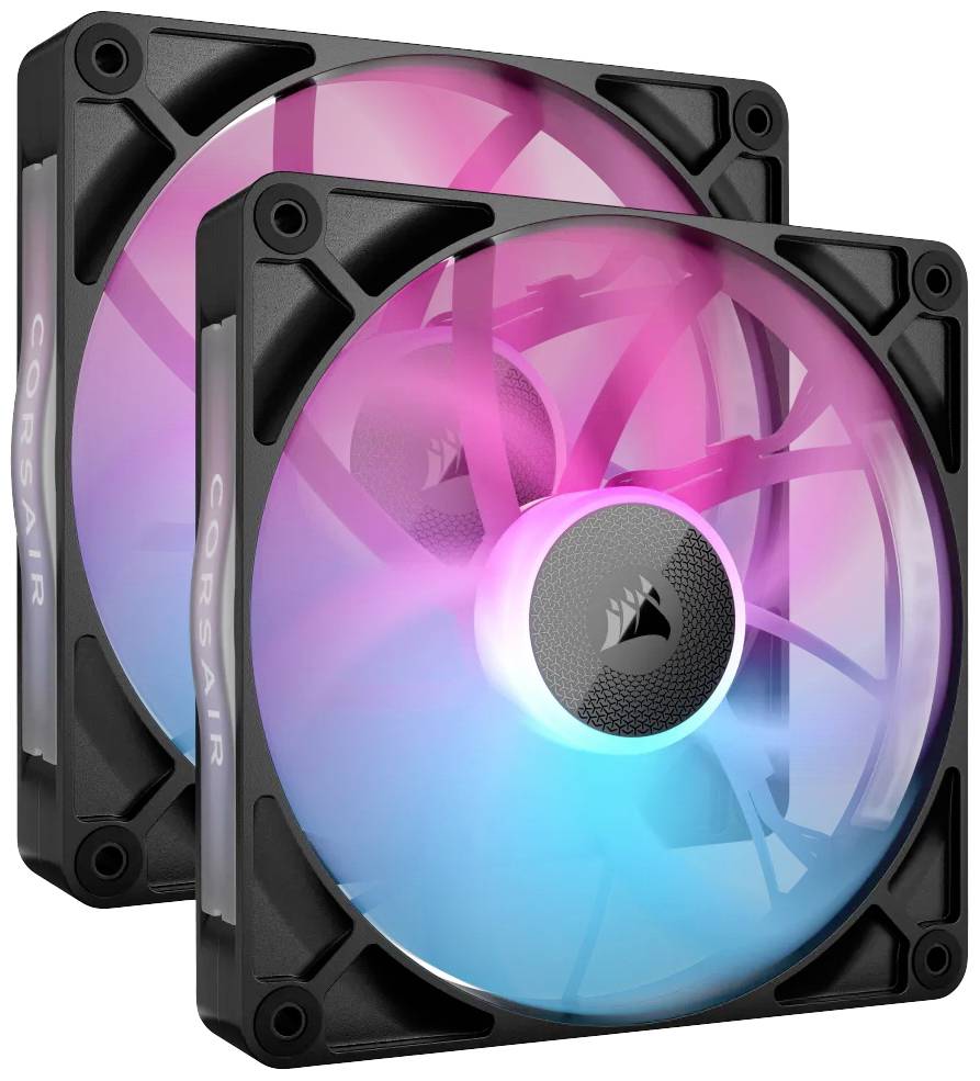 Corsair iCUE LINK RX140 RGB PC-Gehäuse-Lüfter Schwarz (B x H x T) 140 x 140 x 25mm inkl. LED-Beleuchtung