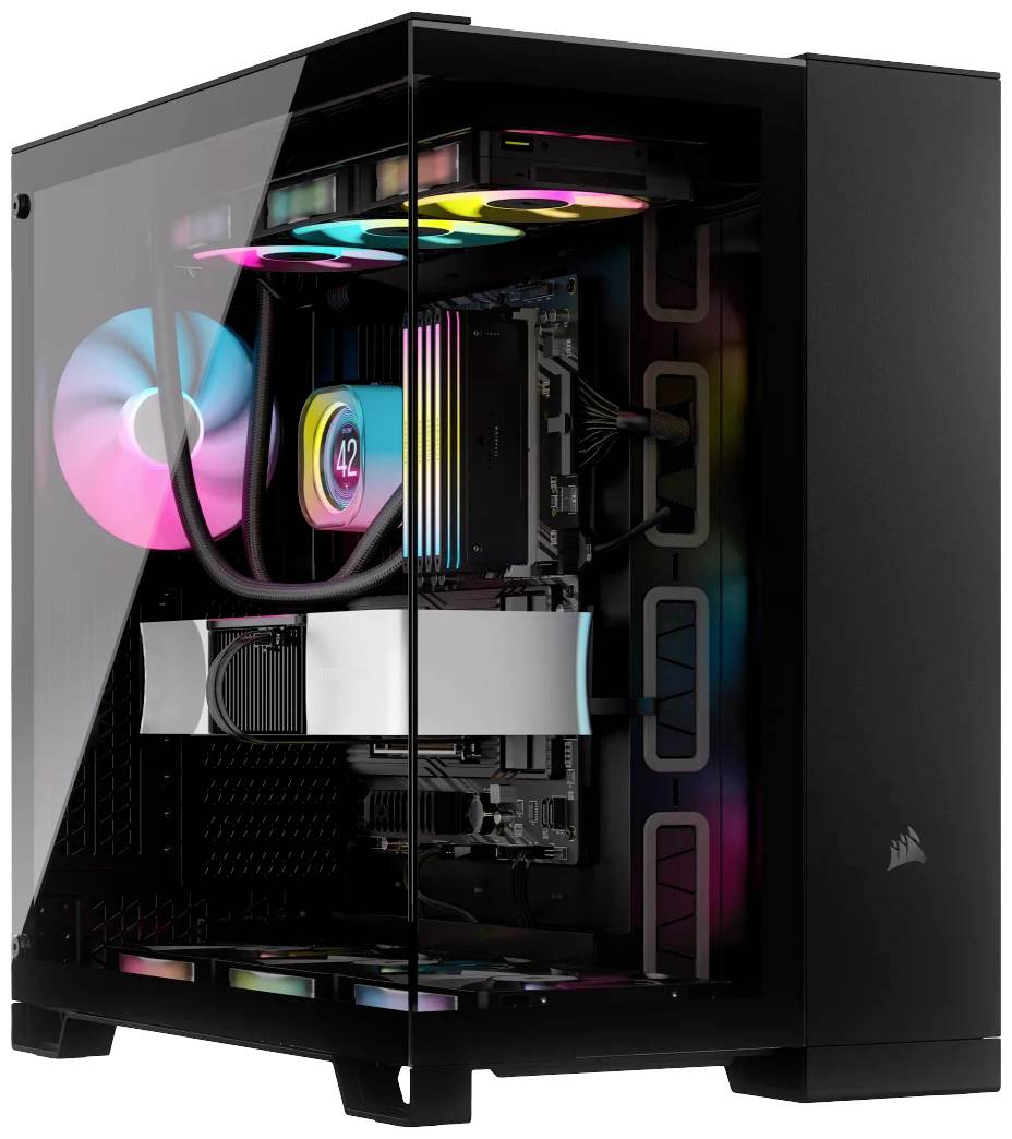 Corsair iCUE LINK 6500X RGB Midi-Tower PC-Gehäuse Schwarz Seitenfenster