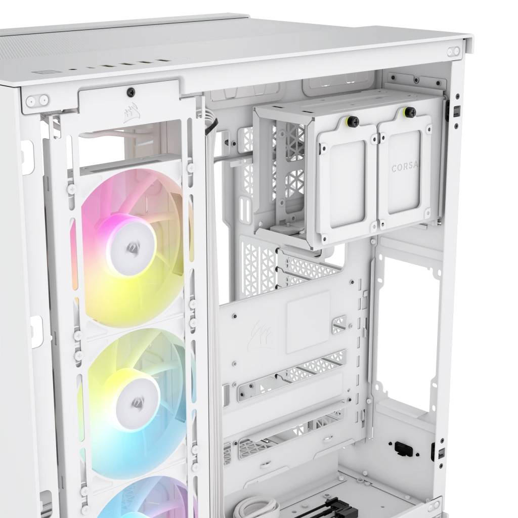 Corsair iCUE LINK 6500X RGB Midi-Tower PC-Gehäuse Weiß Seitenfenster