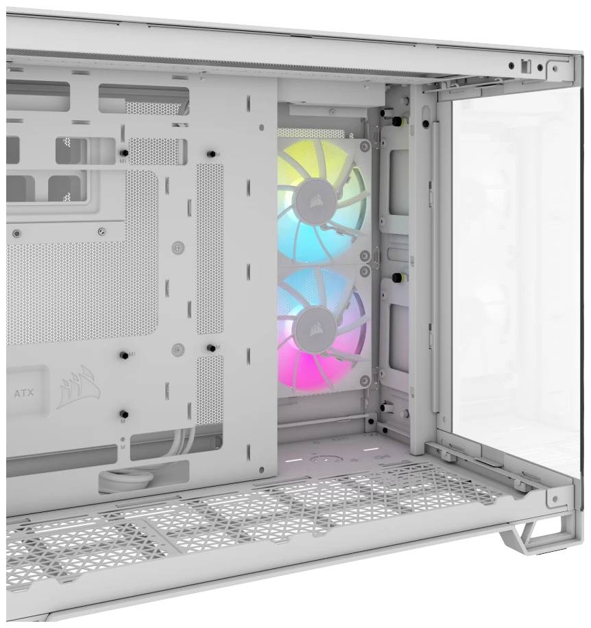 Corsair 2500X Midi-Tower PC-Gehäuse Weiß Seitenfenster
