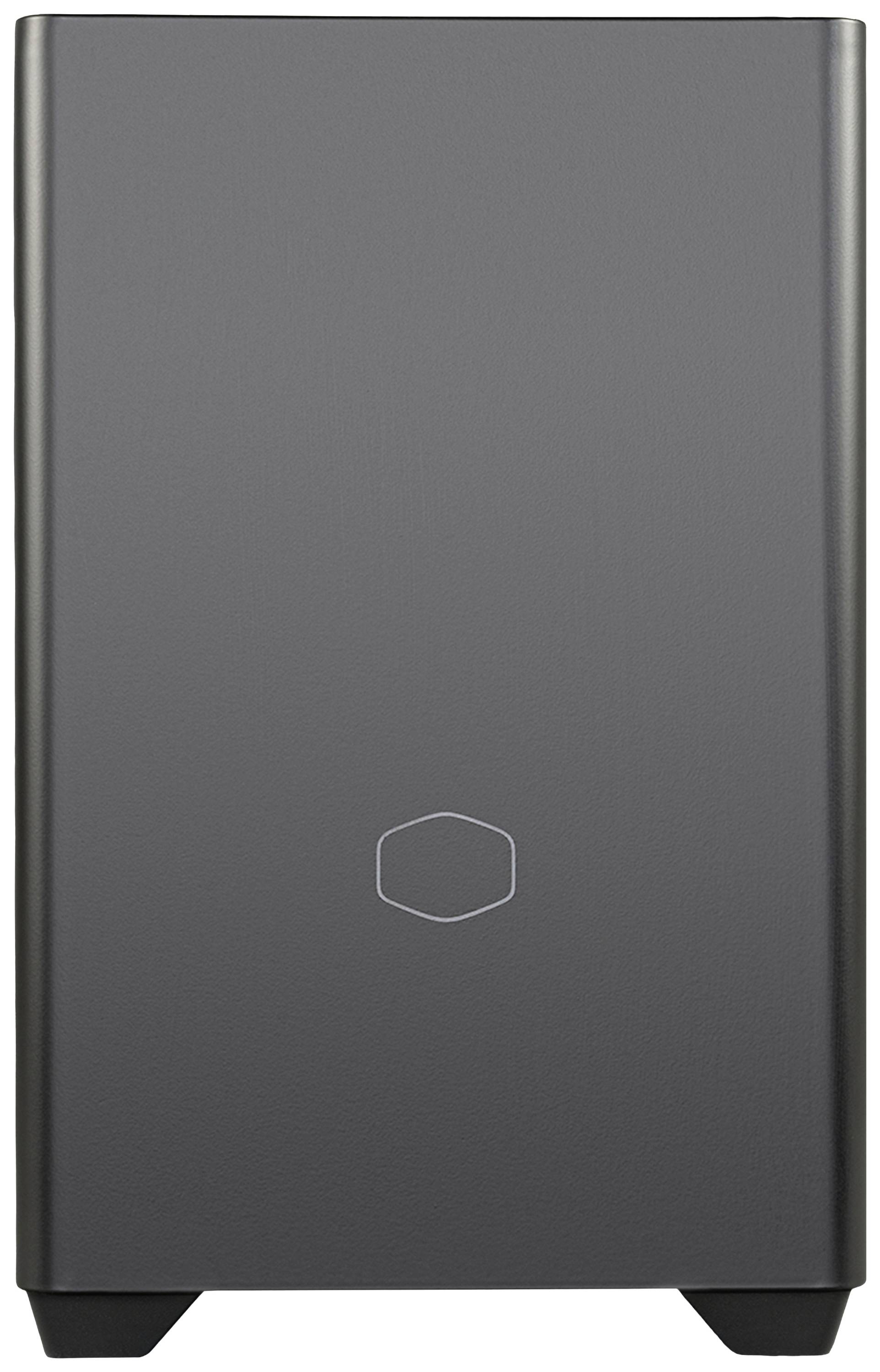 Cooler Master MasterBox NR200P V2 Midi-Tower PC-Gehäuse Schwarz Seitenfenster, Staubfilter, 1 vorinstallierter Lüfter