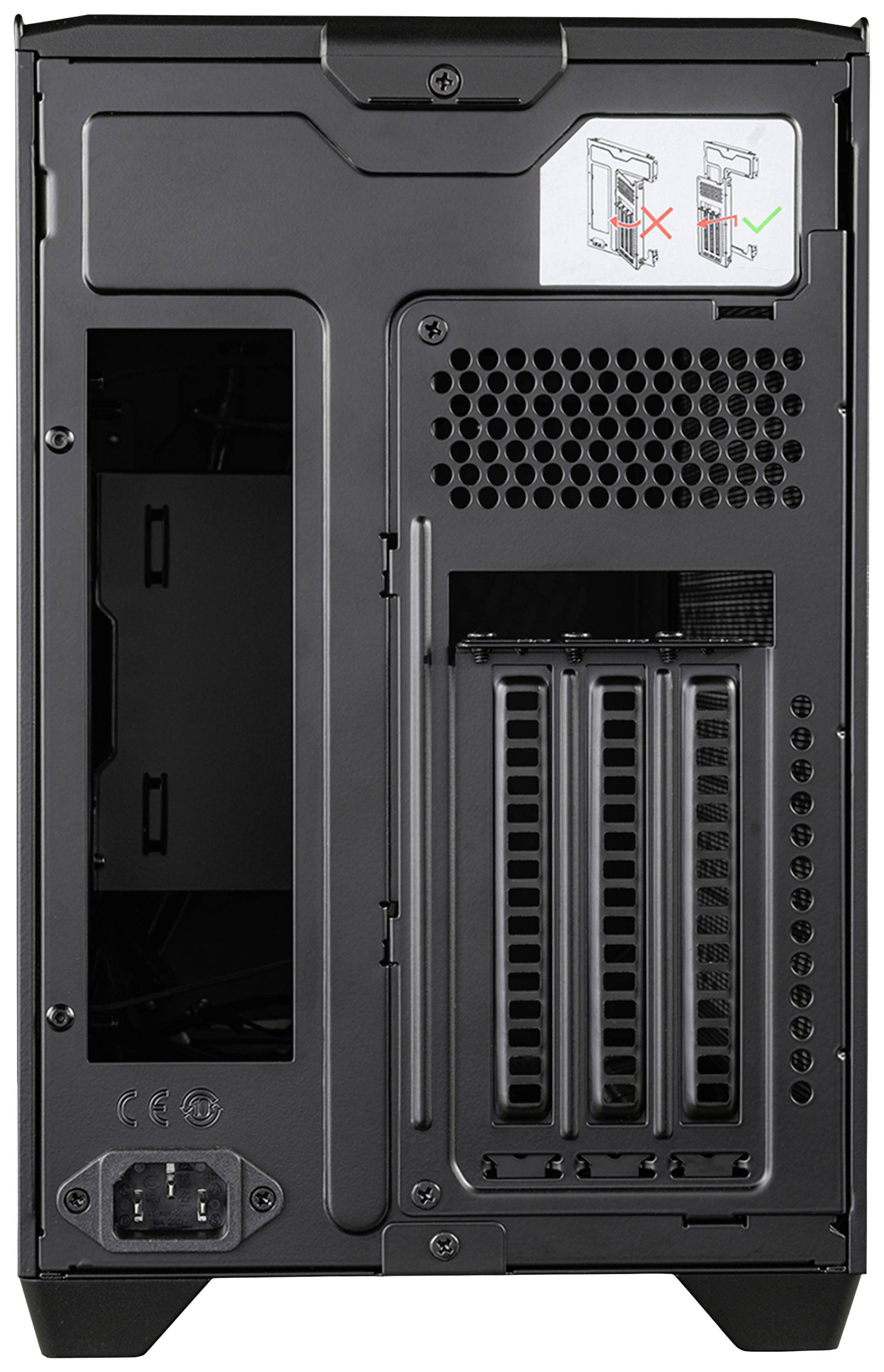 Cooler Master MasterBox NR200P V2 Midi-Tower PC-Gehäuse Schwarz Seitenfenster, Staubfilter, 1 vorinstallierter Lüfter