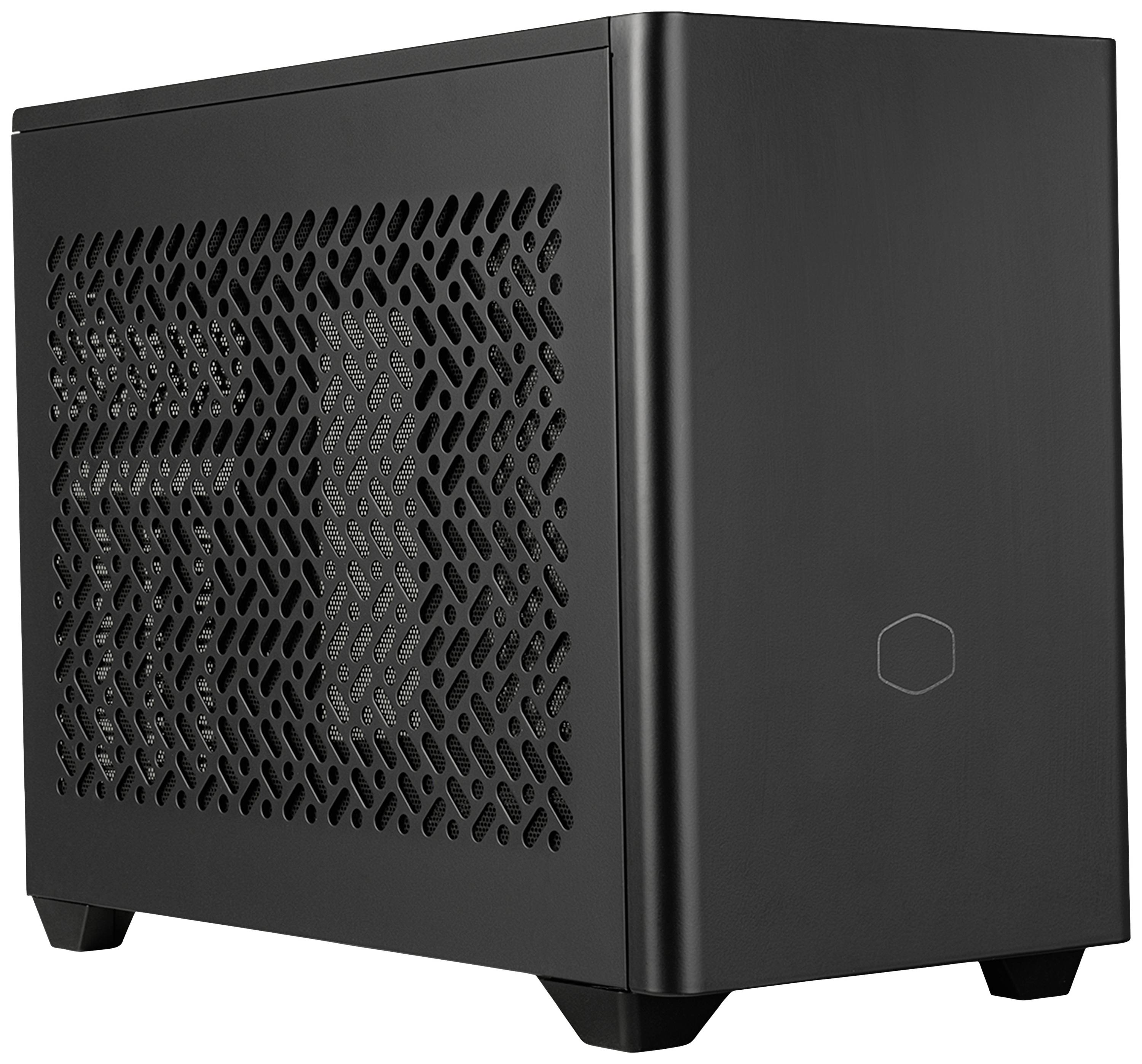 Cooler Master MasterBox NR200P V2 Midi-Tower PC-Gehäuse Schwarz Seitenfenster, Staubfilter, 1 vorinstallierter Lüfter