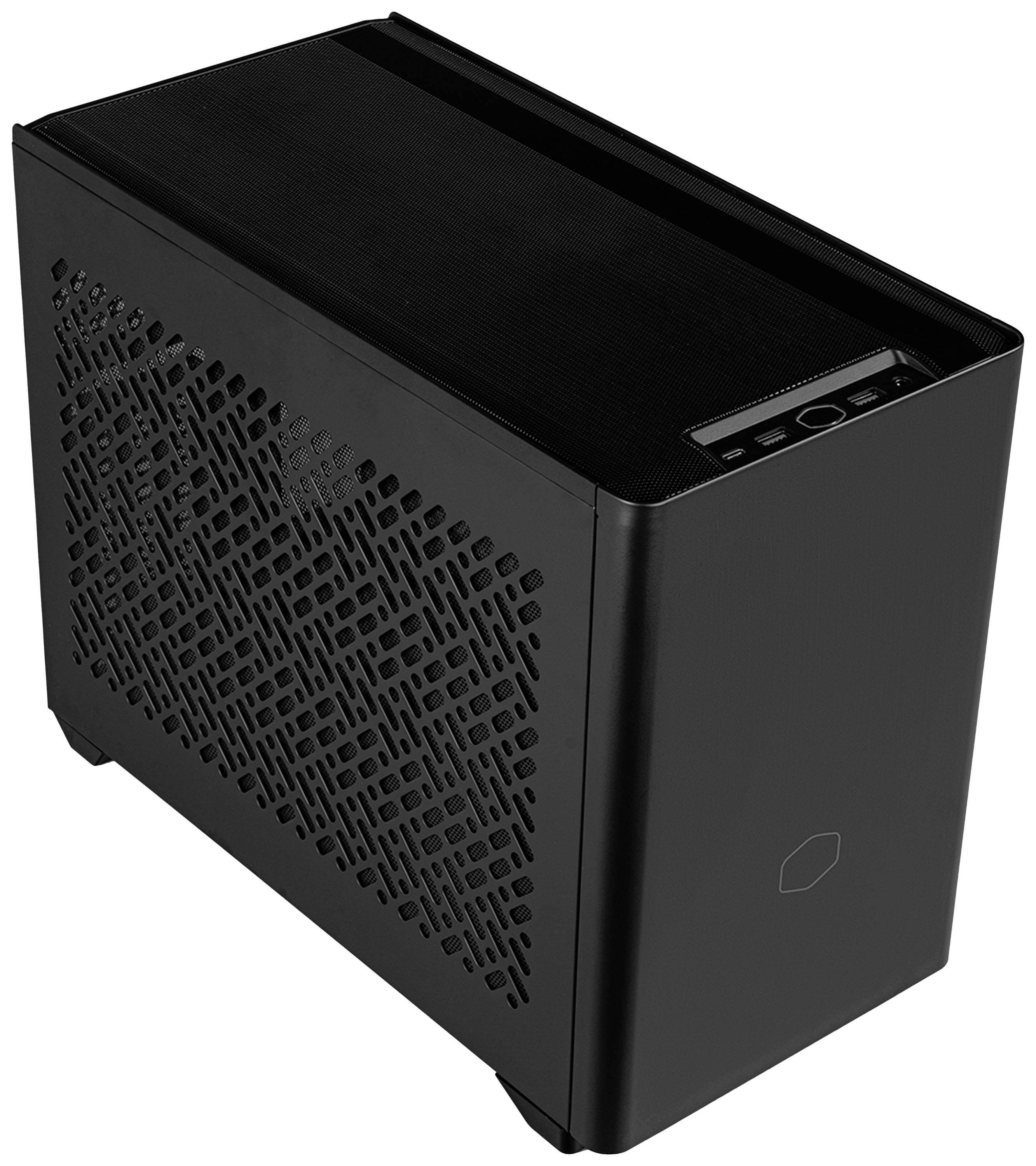 Cooler Master MasterBox NR200P V2 Midi-Tower PC-Gehäuse Schwarz Seitenfenster, Staubfilter, 1 vorinstallierter Lüfter