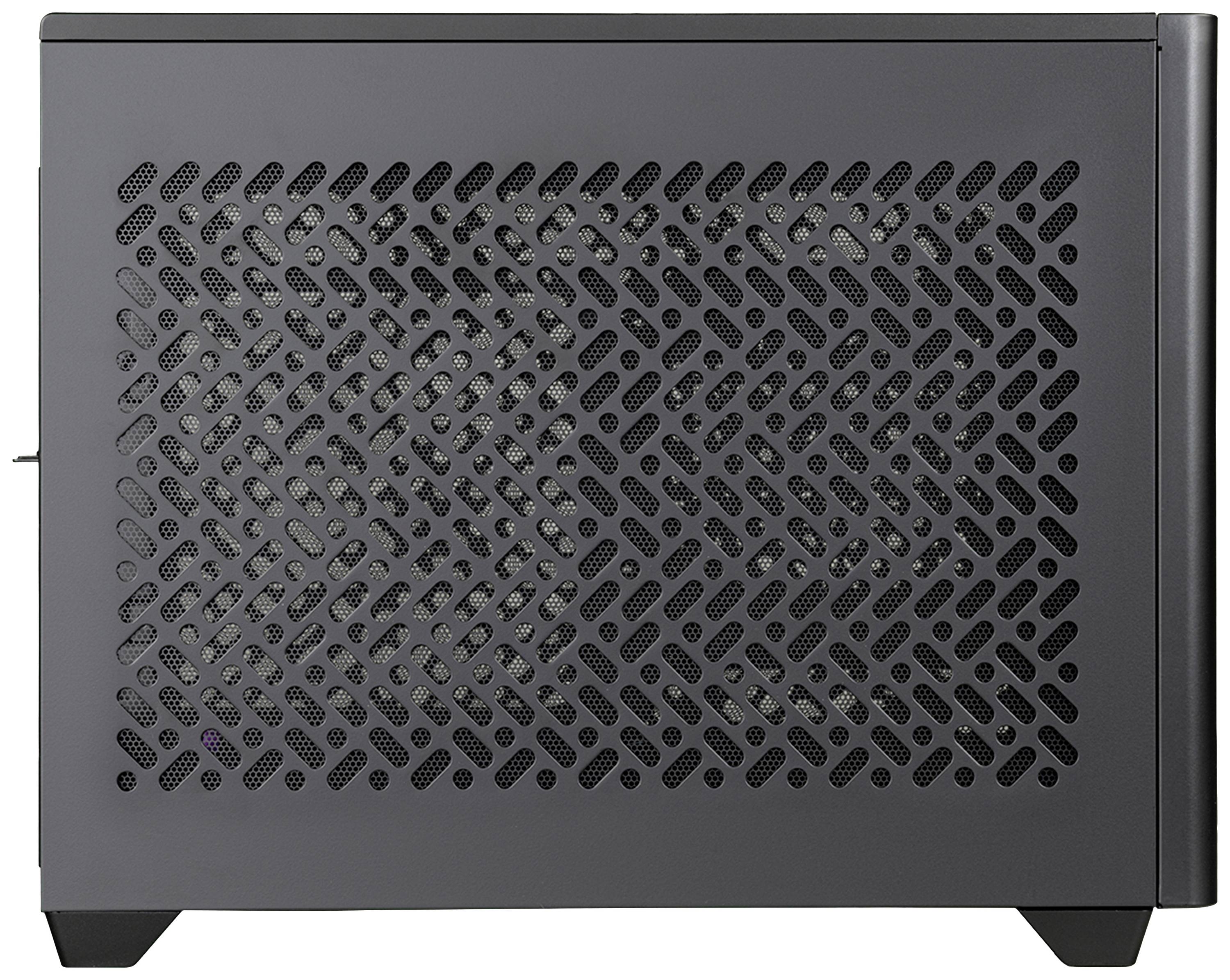 Cooler Master MasterBox NR200P V2 Midi-Tower PC-Gehäuse Schwarz Seitenfenster, Staubfilter, 1 vorinstallierter Lüfter