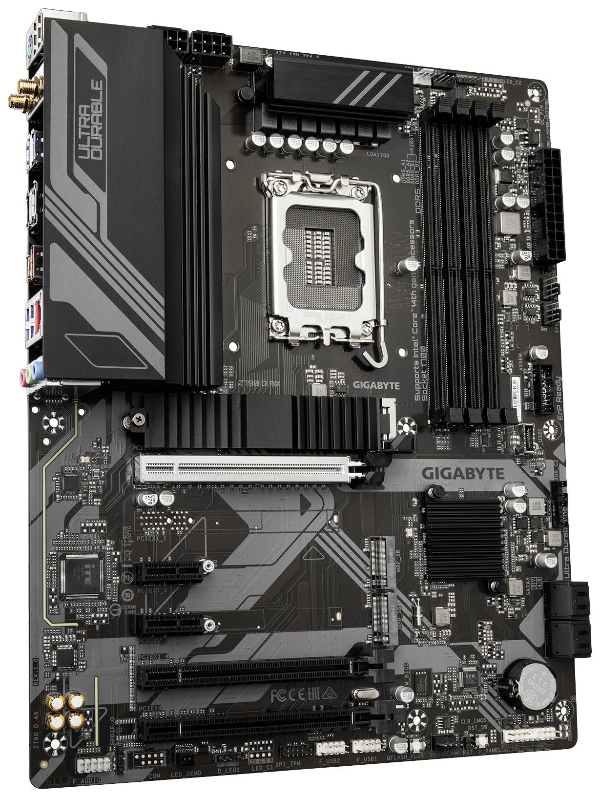 Gigabyte Z790 D AX Mainboard Sockel (PC) Intel® LGA 1700 Formfaktor (Details) ATX Mainboard-Chipsatz Intel® Z790