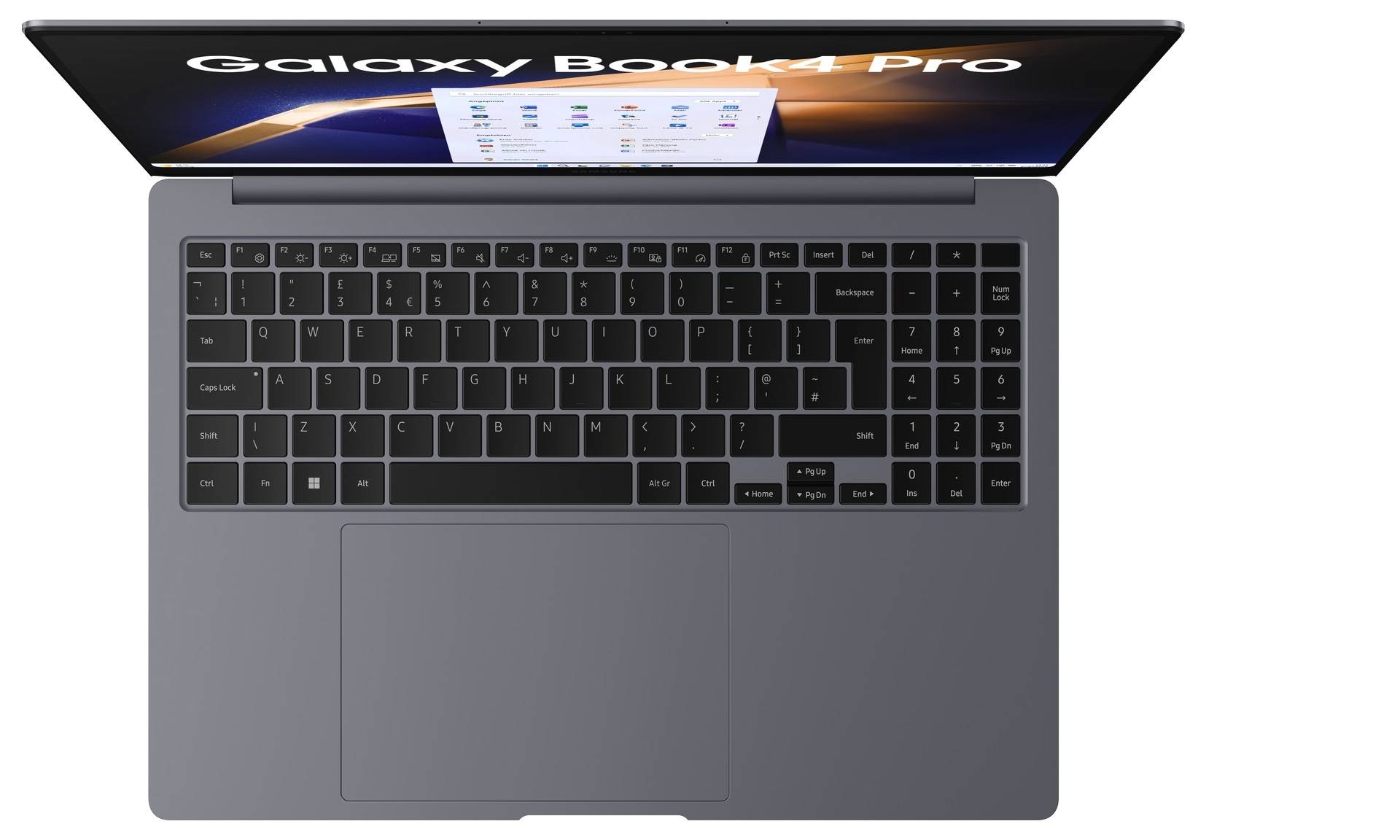 Samsung Notebook Galaxy Book4 Pro 40.6 cm (16 Zoll) WQXGA+ Intel® Core™ Ultra 7 Core™ Ultra 7 155H 16 GB RAM 512 GB SSD Deutsch, QWERTZ G