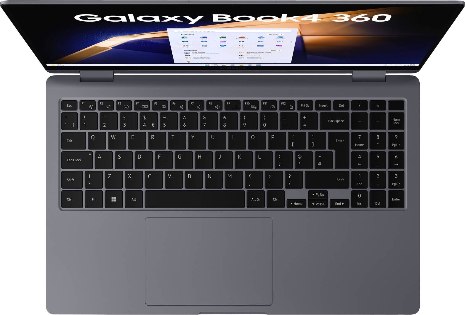 Samsung 2-in-1 Notebook / Tablet Galaxy Book4 360 39.6 cm (15.6 Zoll) Full HD Intel® Core™ 5 Core™ 5 120U 16 GB RAM 256 GB SSD Deutsch, QWERTZ