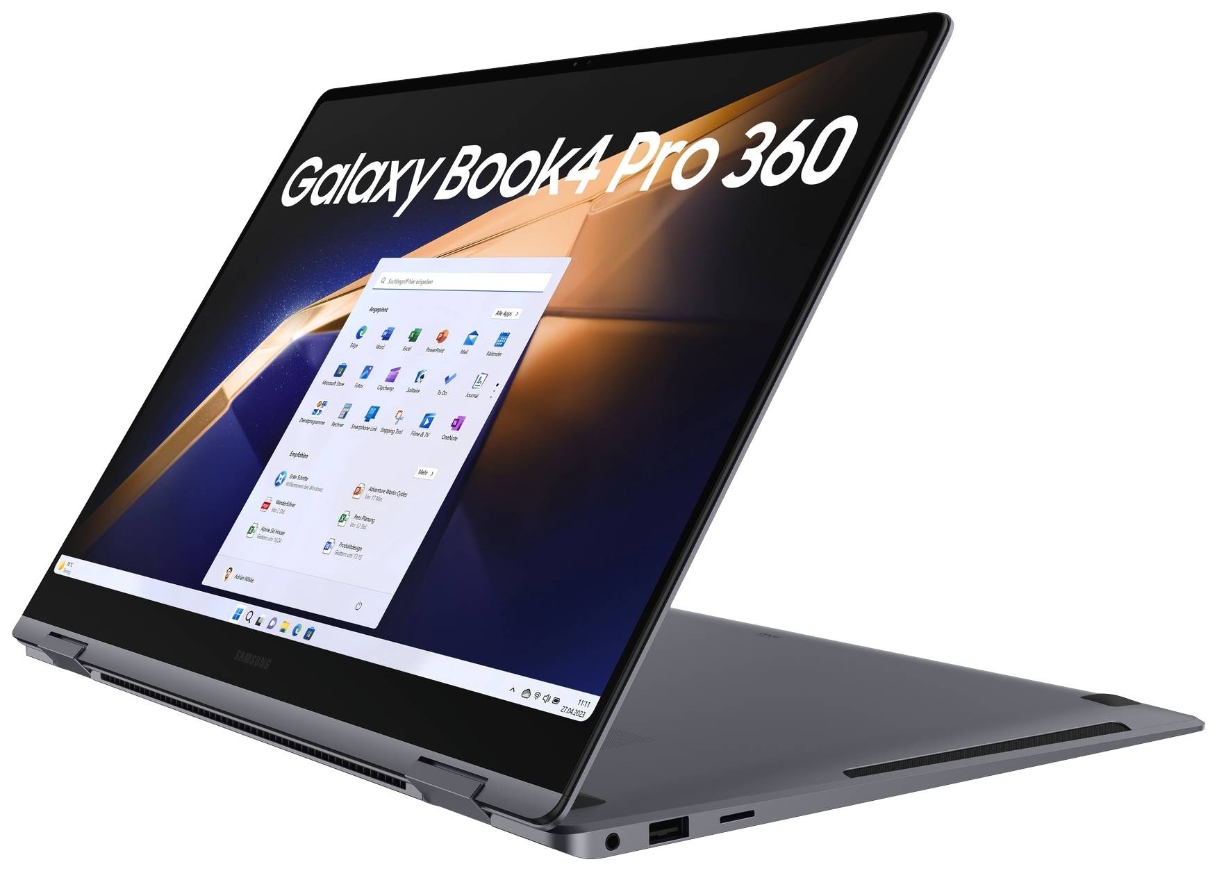 Samsung 2-in-1 Notebook / Tablet Galaxy Book4 Pro 360 40.6cm (16 Zoll) WQXGA+ Intel® Core™ Ultra 7 Core™ Ultra 7 155H 32GB RAM